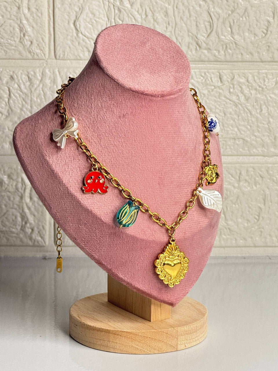 Charms heart necklace