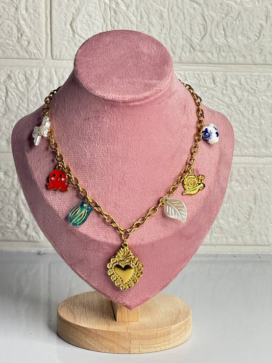 Charms heart necklace
